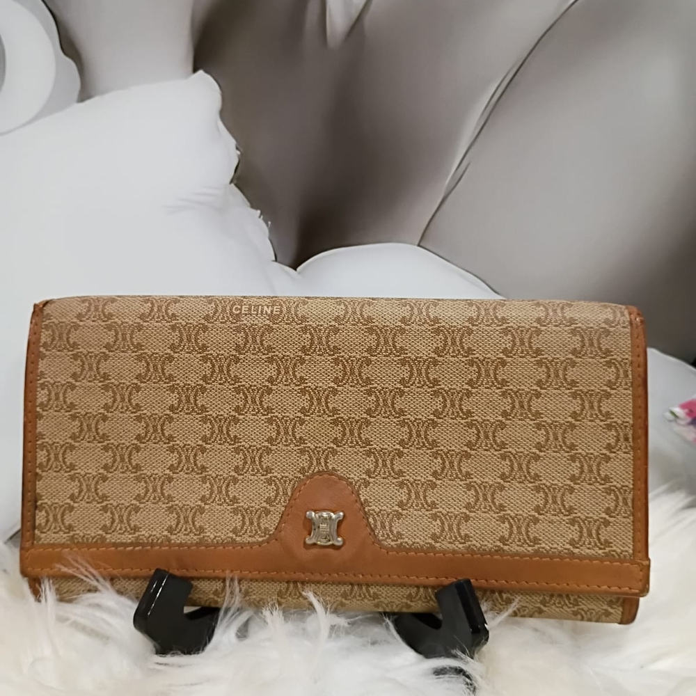 Celine Brown Wallets with Signature Style GUC